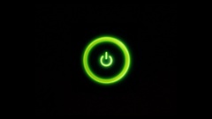 Green power button xbox