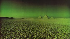 Green pyramids monochrome deserts