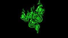 Green razer minimalistic