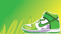 Green Shoes Nike sneakers