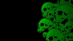 Green skulls