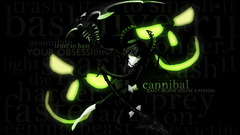 Green skulls black dark