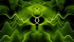 Green smoke abstract