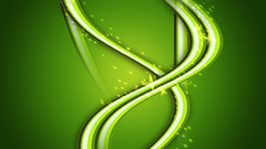 Green spiral Swirl abstract