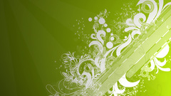 Green splash abstract