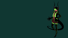 Green tails minimalistic demons