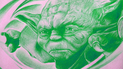 Green The More fashion version yoda