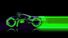 Green Tron lightcycle