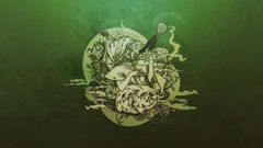 Green vectors digital art