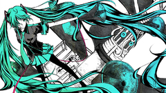 Green vocaloid hatsune miku