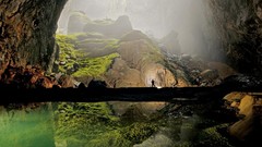 Green water nature caves