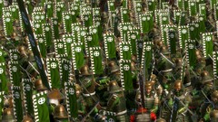Green weapons Katana Army samurai Flags Swords Shogun shogun 2