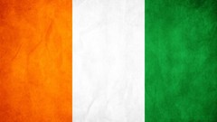 Green white orange Flags