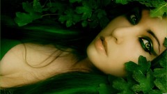 Green woman
