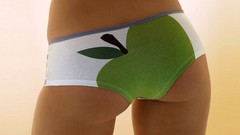 Green woman ass Celebrity panties