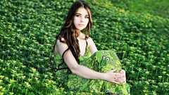 Green woman brunettes