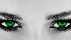 Green woman eyes Actress