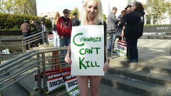 Green woman marijuana blondes