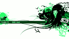 Green Women abstract girl