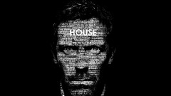 Gregory house House M.D. typographic portrait