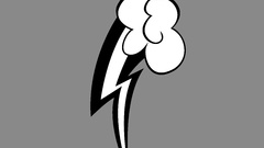 Grey my little pony rainbow dash Cutie Mark