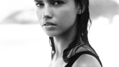 Greyscale portraits adriana lima