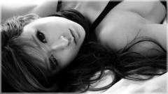 Greyscale woman eyes Leah