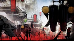 Grid cityscapes artwork fantasy art Wipeout