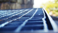 grid depth of field bokeh metal metal grid