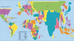 Grid Information population demonstration infographics