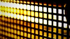 Grid metal silhouettes bokeh sunlight