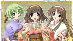 Groups anime girls chinese dress