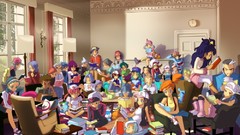 Groups Books chairs Tables Characters Pokemon hall Misty 