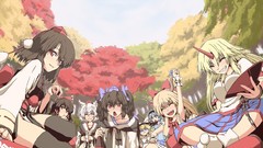 Groups hakurei reimu touhou shameimaru aya kirisame marisa 