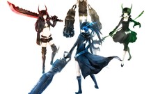 Groups Stars weapons Guns Anime dress horns scars Shorts white 