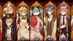 Groups woman blondes male blue hair pink hair long hair 