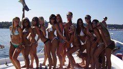 Groups woman Yachts bikini