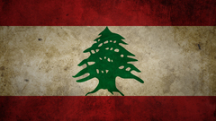 Grunge Flags Lebanon
