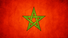 Grunge Flags morocco Simple