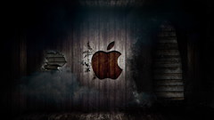 Grunge logos apple inc