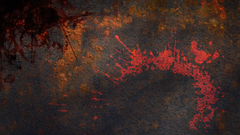 Grunge metal paint splashes