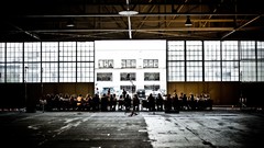 Grunge orchestra industrial plants