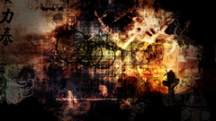 Grunge silhouettes uchiha sasuke