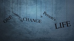 Grunge Typography hanging change