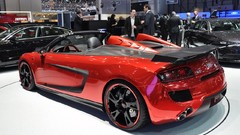 GTS audi r8 chrome geneva left abt red cars rear angle view