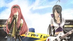 Guitars anime girls vocaloid megurine luka yowane haku Vocaloid 