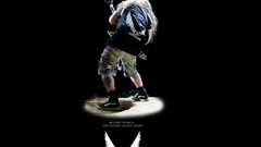 Guitars black background