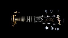 Guitars black background