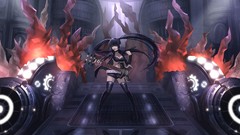 Guitars blue eyes black rock shooter black hair kuroi mato