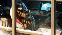 Guitars danboard anime girls